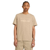 OUTLINED GRAPHIC SS TEE t-shirt in cotone beige | Boscaini Scarpe