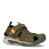 S.lake jr 2523 sandalo a punta chiusa da bambino in tessuto verde | Boscaini Scarpe