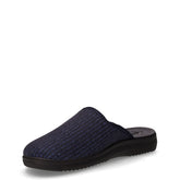 Ciabatta in tessuto con logo frontale blu | Boscaini Scarpe