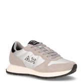Ally Bright Nylon sneaker in pelle e tessuto argento grigio - SUN68 | Boscaini Scarpe