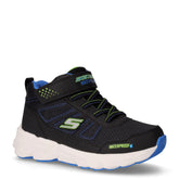 Elite Sport Tread sneaker in tessuto ed ecopelle bambino nero blu | Boscaini Scarpe