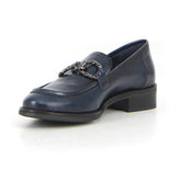 Mocassino con staffa marino | Boscaini Scarpe