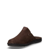 Ciabatta da casa in pelle marrone | Boscaini Scarpe