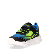 S Lights Flex Glow Ultra sneaker in tessuto con luci bambino nero blu lime | Boscaini Scarpe