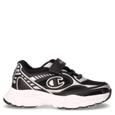 RT25 sneaker in tessuto ed ecopelle bambina nero argento | Boscaini Scarpe
