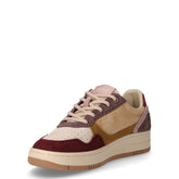 Austin Effect sneaker in pelle scamosciata ed ecopelle beige multicolor | Boscaini Scarpe