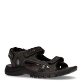 Sandalo sportivo in pelle nero | Boscaini Scarpe