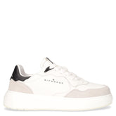 Sneaker in pelle e ecopelle bianco nero | Boscaini Scarpe