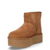 Classic Mini Platform stivaletto caldo in pelle noce | Boscaini Scarpe