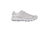 408 sneaker in tessuto ed ecopelle silver metallic | Boscaini Scarpe