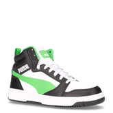 Rebound v6 mid sneaker ragazzo in ecopelle nero verde | Boscaini Scarpe