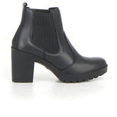 Tronchetto tacco largo nero | Boscaini Scarpe