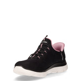 Summits Dream Chaser sneaker slip ins in tessuto nero malva | Boscaini Scarpe