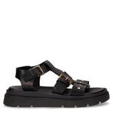 Sandalo con platform nero | Boscaini Scarpe