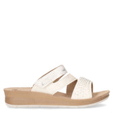Ciabatta con zeppa bianco | Boscaini Scarpe