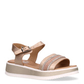 Sandalo bambina con strass platino argento | Boscaini Scarpe