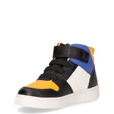 Eclyper sneaker bambina in ecopelle bianco giallo nero blu | Boscaini Scarpe