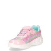 Sneaker da bambina con glitter in tessuto rosa | Boscaini Scarpe