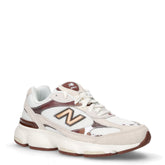 603 sneaker in tessuto e pelle sale marrone beige | Boscaini Scarpe