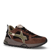Breeze 3 sneaker in pelle scamosciata marrone nero | Boscaini Scarpe