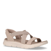 Go Walk Flex sandalo in tessuto taupe | Boscaini Scarpe