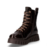 Anfibio in ecopelle con platform marrone scuro | Boscaini Scarpe