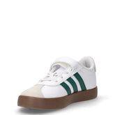 Sneakers basse in ecopelle e pelle bianco verde | Boscaini Scarpe