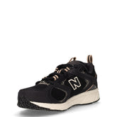408 sneaker in ecopelle e tessuto nero | Boscaini Scarpe