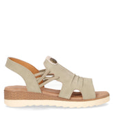 Sandalo in ecopelle verde | Boscaini Scarpe