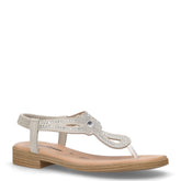 Sandalo infradito in ecopelle con strass ghiaccio | Boscaini Scarpe