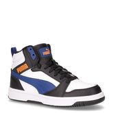 Rebound V6 Mid jr sneaker da ragazzo in ecopelle bianco blu - Sneakers Bambino | Boscaini Scarpe