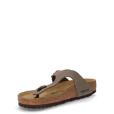 Gizeh ciabatta in pelle pietra | Boscaini Scarpe