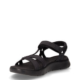 Go Walk Flex sandalo sportivo in tessuto nero | Boscaini Scarpe