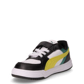 Caven III Block sneaker in ecopelle bambino nero giallo bianco | Boscaini Scarpe