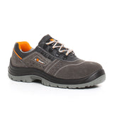 Rotational S1P SRC scarpa antinfortunistica in pelle antracite arancione | Boscaini Scarpe