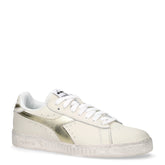 Game Low Waxed Metal sneaker in pelle bianco oro | Boscaini Scarpe
