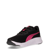 FlexFocus Lite Modern sneaker ragazza in tessuto nero rosa | Boscaini Scarpe