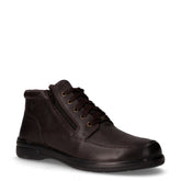 Polacchino in pelle con zip marrone | Boscaini Scarpe