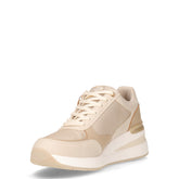 Sneaker in ecopelle con zeppa beige | Boscaini Scarpe