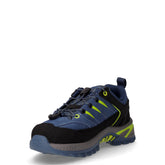 Kids rigel 2.0 low wp scarpa da trail running in tessuto e pelle scamosciata bambino blu e nero | Boscaini Scarpe
