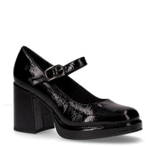 Décolleté in ecopelle con cinturino nero | Boscaini Scarpe