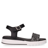 Sandalo con platform nero | Boscaini Scarpe
