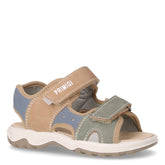Sandalo in ecopelle bambino beige azzurro | Boscaini Scarpe
