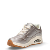 Uno Shining Bright sneaker in tessuto metallizzato champagne | Boscaini Scarpe