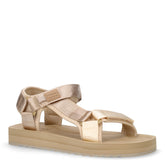 Sandalo sportivo in tessuto oro | Boscaini Scarpe
