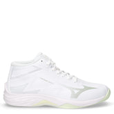 Lightning Select Mid scarpa da pallavolo in ecopelle bianco verde | Boscaini Scarpe