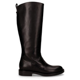 Stivale in pelle con zip posteriore nero | Boscaini Scarpe