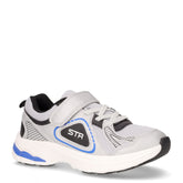 Sneaker da bambino con strappo in tessuto grigio - Scarpe Bambino | Boscaini Scarpe