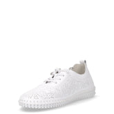 Sneaker in pelle traforata bianco | Boscaini Scarpe