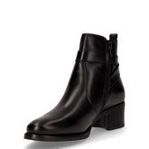 Tronchetto in pelle con zip nero | Boscaini Scarpe